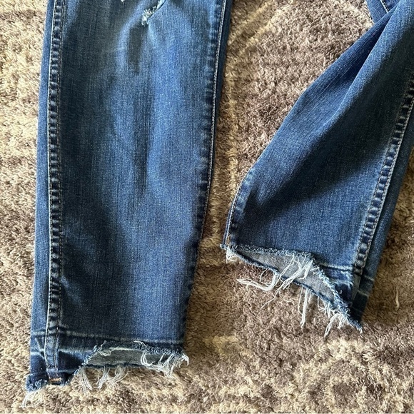 Madewell Petite Curvy High-Rise Skinny Jeans Drop Step-Hem Edition Raw Hem 33P - Picture 9 of 9